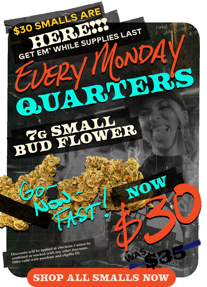 30 SMALLS Every Monday October GoNowFast